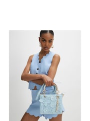 River Island 3D Floral Detail Mini Tote Bag - Bild 6 von 6