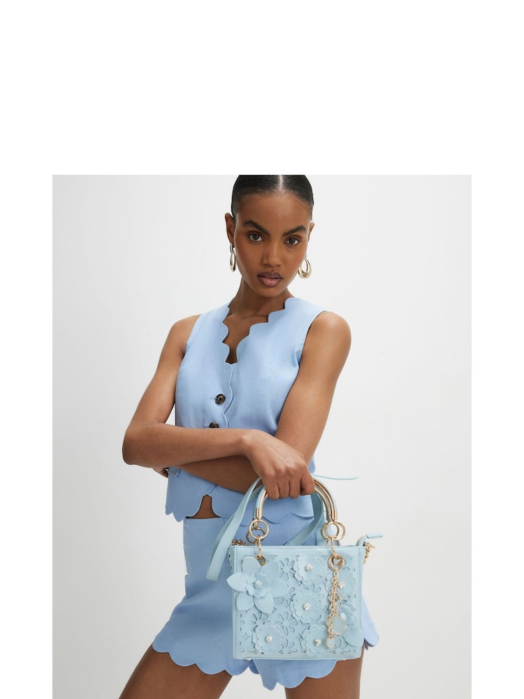 River Island 3D Floral Detail Mini Tote Bag - Bild 6 von 6