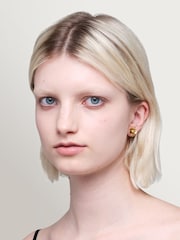 Marc Jacobs Gold Tone Daisy Stud Earrings - Image 2 of 4