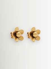 Marc Jacobs Gold Tone Daisy Stud Earrings - Image 3 of 4