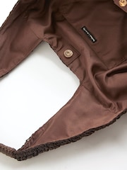River Island Brown Raffia Shopper Bag - Image 4 of 5