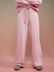 River Island Pink Year Zero Embellished Wide Leg Joggers - Image 3 of 4