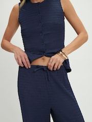 River Island strukturierte Hose mit weitem Bein - Bild 4 von 4