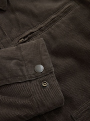 Grey Cord Borg Lined Worker Jacket - Image 10 of 11