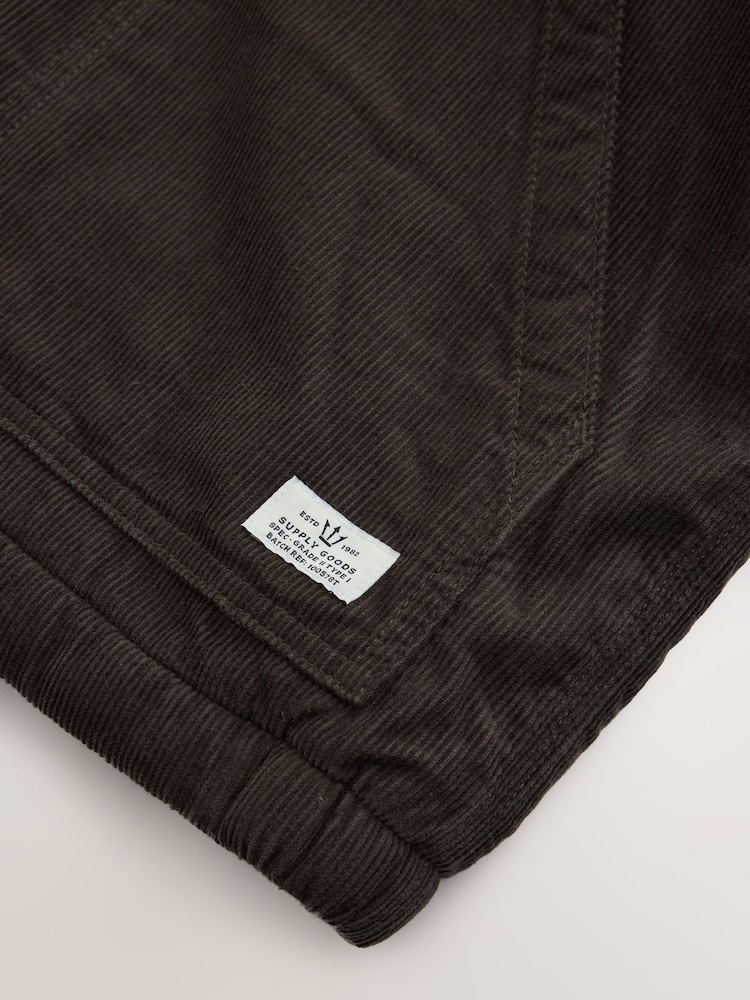 Grey Cord Borg Lined Worker Jacket - Image 11 of 11 Grey Cord Borg Lined Worker Jacket - Image 11 of 11