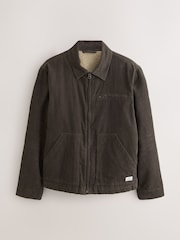 Grey Cord Borg Lined Worker Jacket - Image 7 of 11