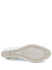 Sjokolade semsket skinn - Jones Bootmaker Natural Rosanna Slingback Wedge-sko - Bilde 5 av 5