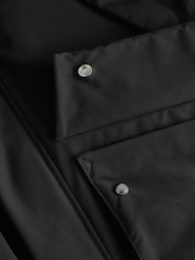 Black Waterpoof Borg Lined Parka - Image 10 of 11