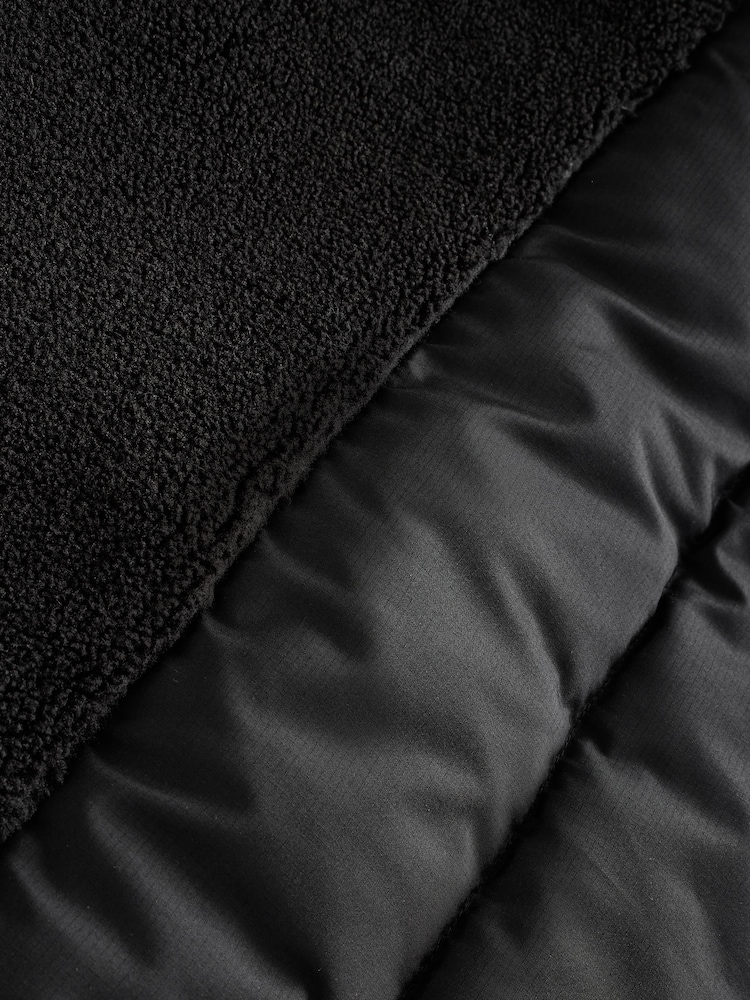 Black Waterpoof Borg Lined Parka - Image 11 of 11 Black Waterpoof Borg Lined Parka - Image 11 of 11