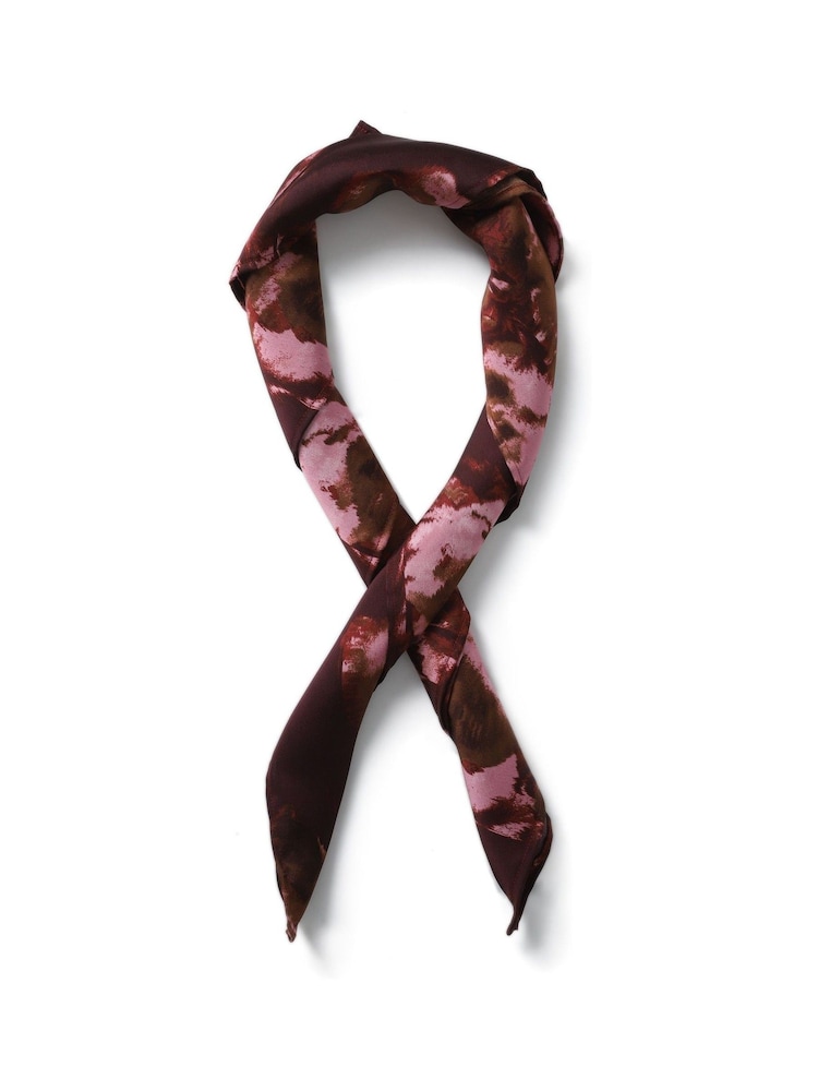Aela Pink Printed Scarf - Image 1 of 3 Aela Pink Printed Scarf - Image 1 of 3