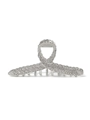 Aela Silver Tone Rhinestone Hair Claw - Image 2 of 2