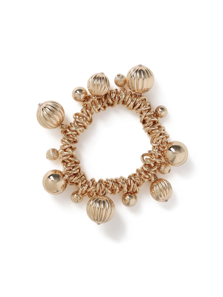 Etched Ball Stretch Bracelet - Image 3 of 3 Etched Ball Stretch Bracelet - Image 3 of 3