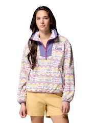 Columbia White Sequoia Grove Printed Half Zip Fleece - Image 1 of 4