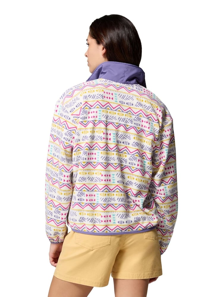 Columbia White Sequoia Grove Printed Half Zip Fleece - Image 2 of 4
