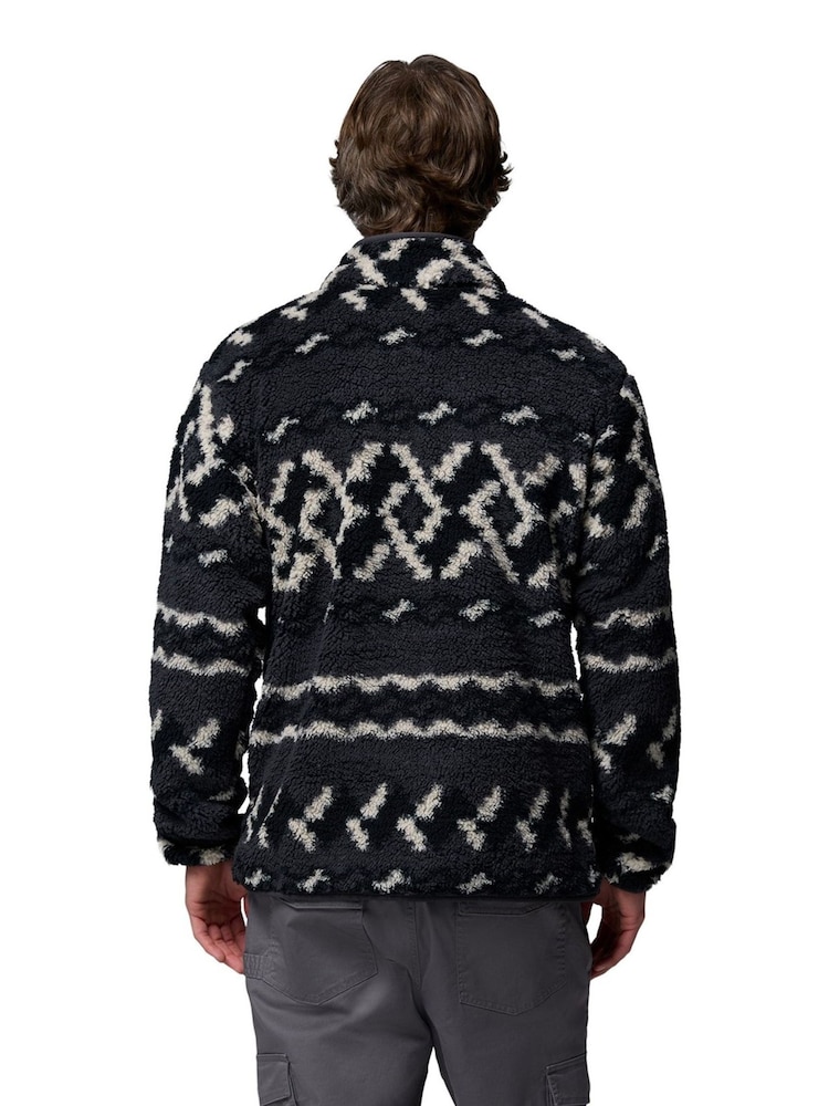 Columbia Black Rugged Ridge High Pile Half Zip Fleece - Image 2 of 4 Columbia Black Rugged Ridge High Pile Half Zip Fleece - Image 2 of 4