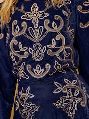 Love & Roses Embroidered Velvet Mini Dress - Image 2 of 5