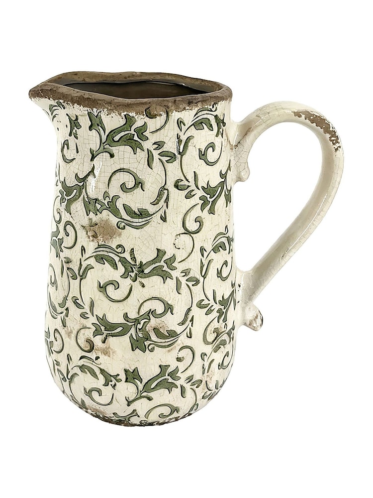 Dibor Green Botanical Pitcher Jug - Image 2 of 6 Dibor Green Botanical Pitcher Jug - Image 2 of 6
