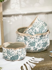 Dibor Set of 3 Turquoise Planters - Image 2 of 6
