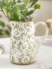 Dibor Green Botanical Pitcher Jug - Image 1 of 6