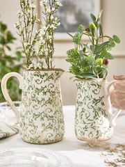 Dibor Green Botanical Pitcher Jug - Image 6 of 6