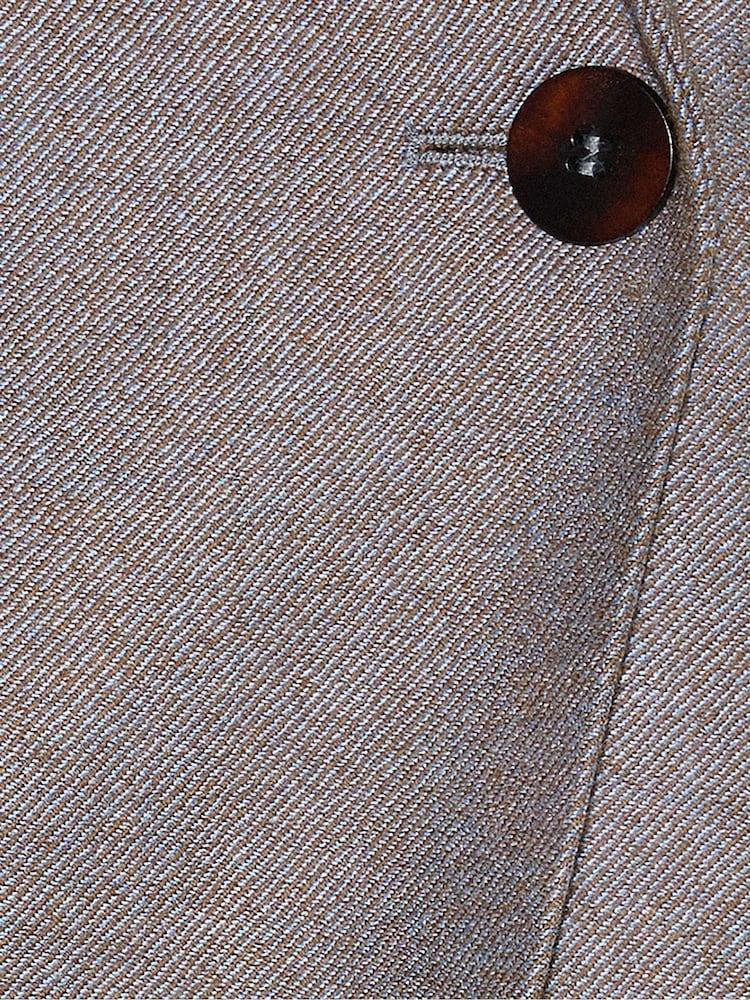 Jigsaw Brown/Blue Wool Knox Tailored Blazer - Image 7 of 7
