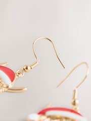 Brown Christmas Hamish the Highland Cow Earrings - Image 3 of 3
