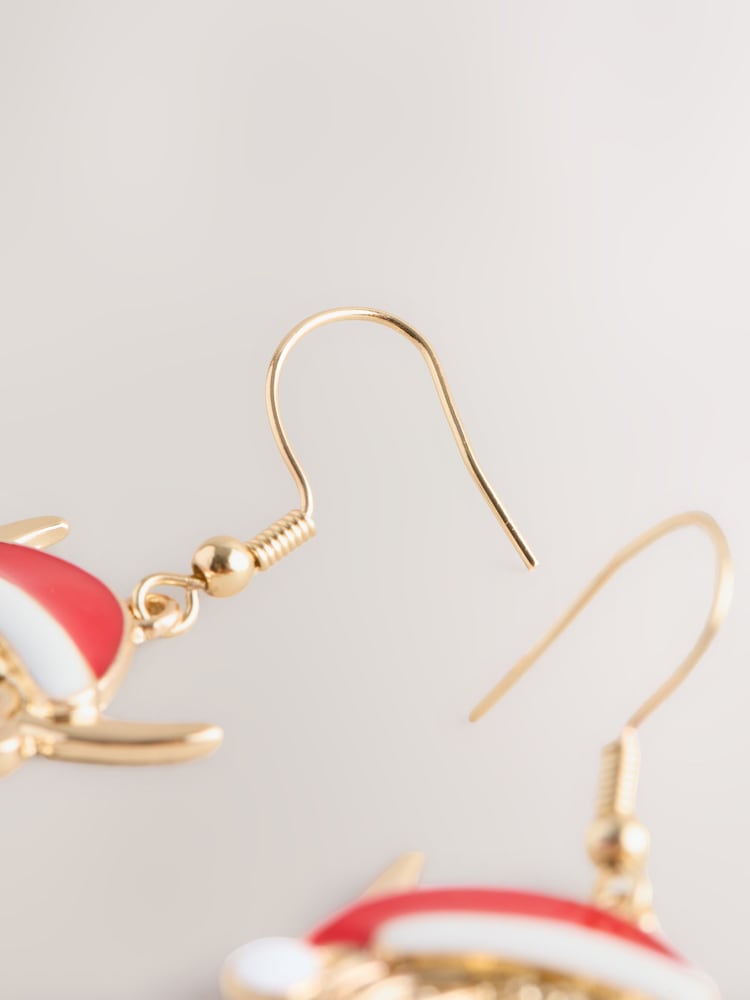 Brown Christmas Hamish the Highland Cow Earrings - Image 3 of 3