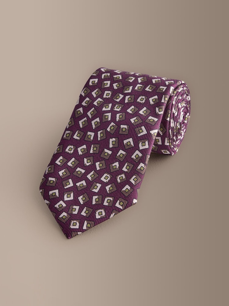 Rojo - Corbata de diseño en seda italiana Signature - Imagen 1 de 3