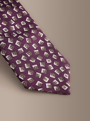 Rojo - Corbata de diseño en seda italiana Signature - Imagen 2 de 3