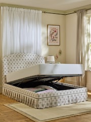 Cath Kidston Crest Cream and Green Skirted Bed Frame - Image 2 of 6