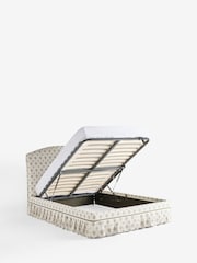 Cath Kidston Crest Cream and Green Skirted Bed Frame - Image 6 of 6