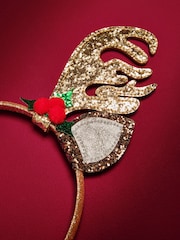 Brown Christmas Reindeer Headband - Image 2 of 3