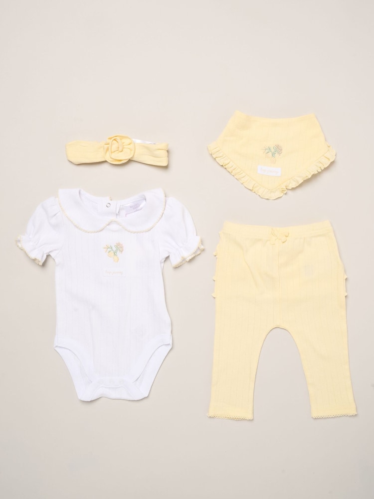 Žuto - Rock a bye baby boutique Set Baby Outfit 4 Pieces - Slika 1 od 6