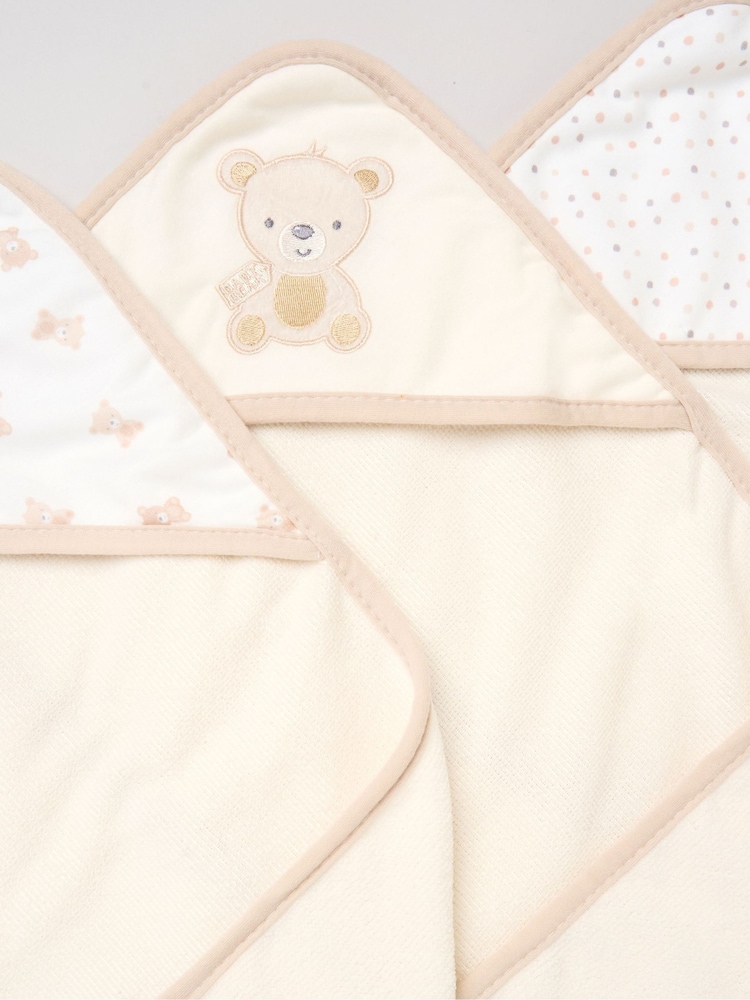 Rock-A-Bye Baby Boutique Brown Hooded Towels And Wash Cloth Set 3 Pack - Image 3 of 3