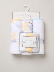 Rock-A-Bye Baby Boutique White Hooded Towels And Wash Cloth Set 3 Pack - Image 1 of 3