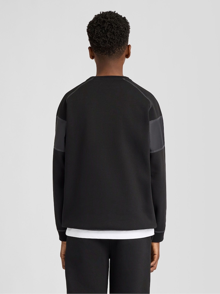 Lyle & Scott Black Panel Crew Neck Sweatshirt - Image 2 of 6