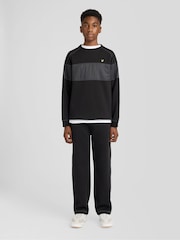 Lyle & Scott Black Panel Crew Neck Sweatshirt - Image 3 of 6