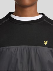 Lyle & Scott Black Panel Crew Neck Sweatshirt - Image 4 of 6