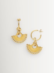 Missoma Gold Tone Zenyu Chandelier Small Hoop Earrings - Image 2 of 3