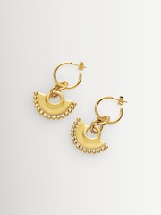 Missoma Gold Tone Zenyu Chandelier Small Hoop Earrings - Image 3 of 3