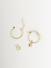 Missoma Gold Tone Tennis Earrings - Image 3 of 4
