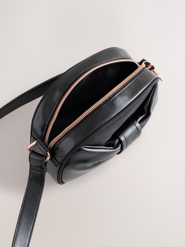 Black Bow Cross Body Bag - Image 5 of 5 Black Bow Cross Body Bag - Image 5 of 5
