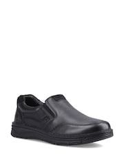 Hush Puppies Black Franco Slip on Shoes - Image 2 of 5