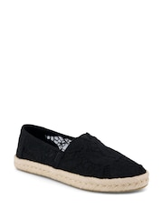 TOMS Black Alpargata Rope 2.0 Shoes - Image 1 of 1
