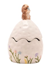 Widdop Cream Bunny On Egg Trinket Box - Image 2 of 5