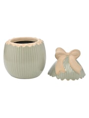 Widdop Green Porcelain Easter Egg with Bow Jar - Medium - Image 2 of 3