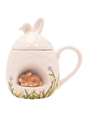 Widdop Cream 3D Bunny Mug With Lid - Image 2 of 6