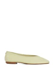Dune London Green Hetta Ballet Pumps - Image 4 of 8
