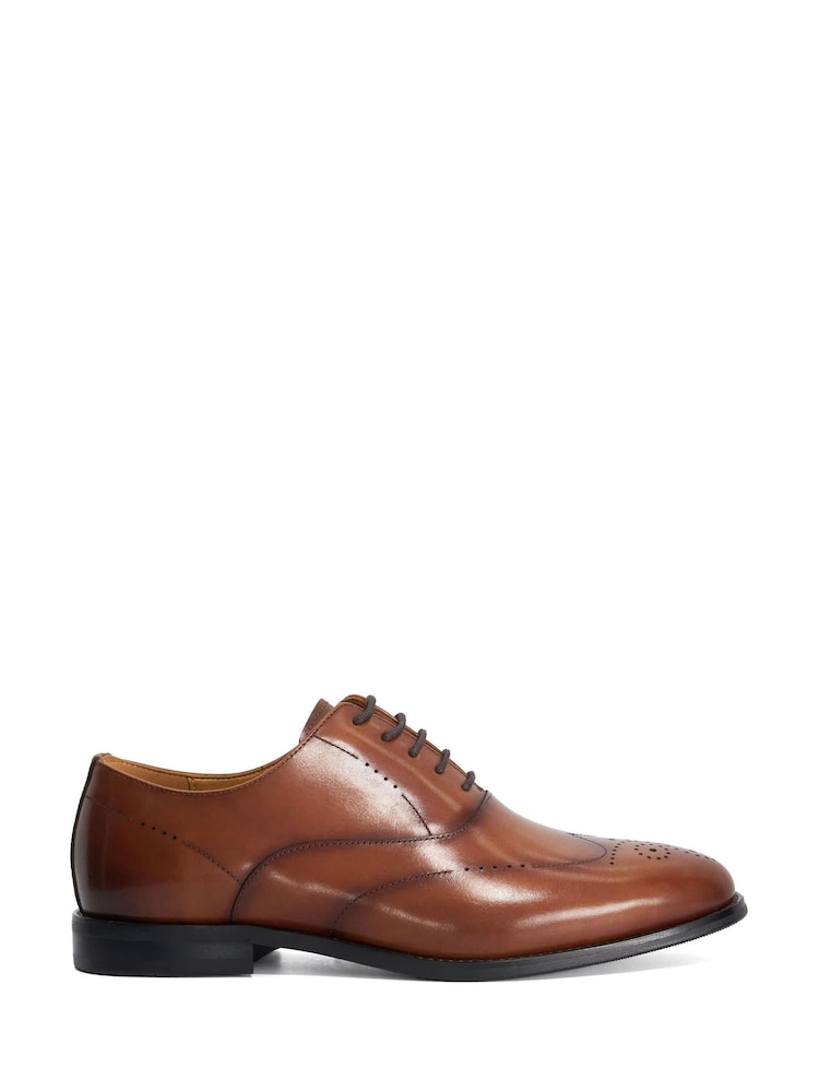 Dune London Brown Wide Fit Shaay Brogues - Image 1 of 4