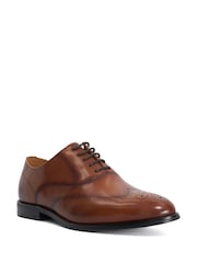 Dune London Brown Wide Fit Shaay Brogues - Image 2 of 4